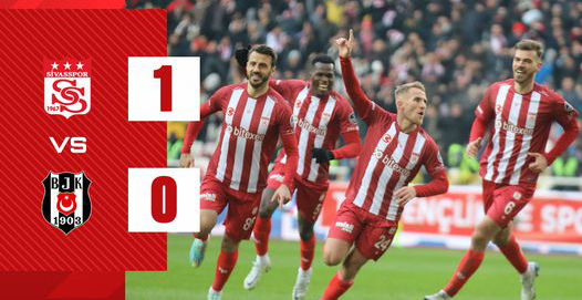 Sivasspor - Beşiktaş maç sonucu: 1-0