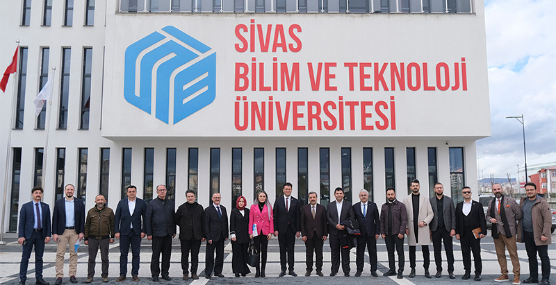 Müsiad Sivas Şube Başkanı Uğur Görgen ve  Yönetim Kurulu Üyelerinden SBTÜ Ziyaret