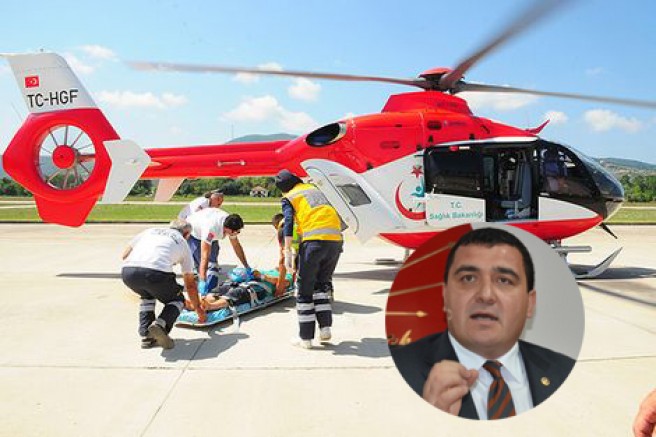 CHP’li Karasu’dan Sağlık Bakanı’na ambulans helikopter sorusu