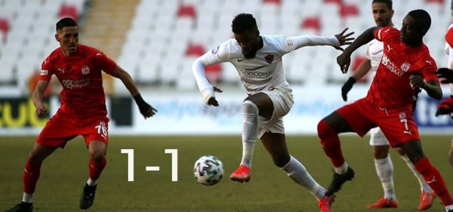 Sivasspor 1-1 Hatayspor.