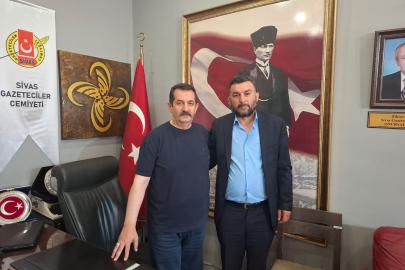 Hizmet-İş Sendikası’ndan Sivas Gazeteciler Cemiyeti’ne Ziyaret