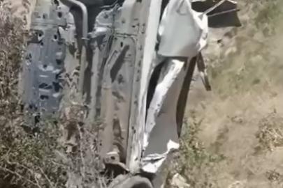 Otomobili uçuruma sürükledi: 1 ölü, 1 yaralı