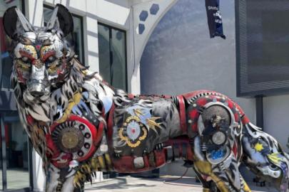 ASELSAN’da Gençlerden Atık Parçalardan Anlamlı Bozkurt Heykeli