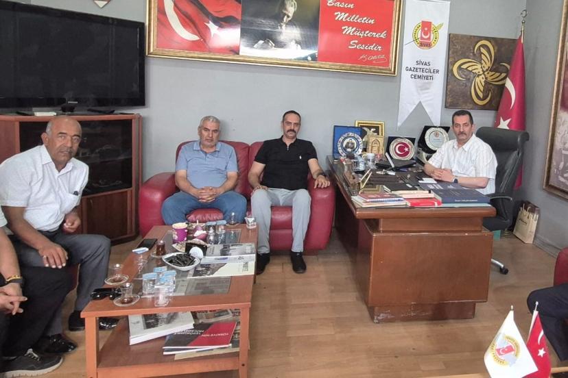 Tez-Koop-İş’ten Sivas Gazeteciler Cemiyetine Ziyaret
