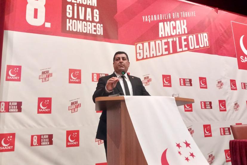 Mehmet Zahit Tokgöz yeniden Saadet Partisi Sivas İl Başkanı seçildi.