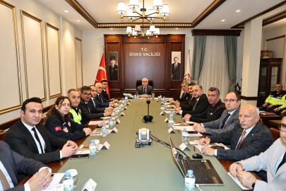 Sivas’ta Kış Tedbirleri Toplantısı Yapıldı