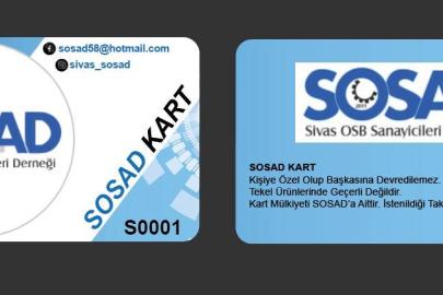 “SOSAD Kart cebinde, avantajlar seninle!”
