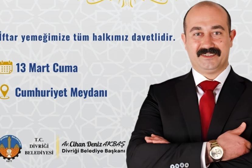 DİVRİĞİ’DE GELENEKSEL BÜYÜK İFTAR SOFRASI BU RAMAZAN DA KURULUYOR