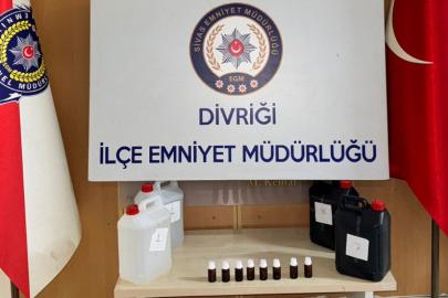 Sivas’ta Kaçak Alkol Operasyonu: 40 Litre Etil Alkol Ele Geçirildi