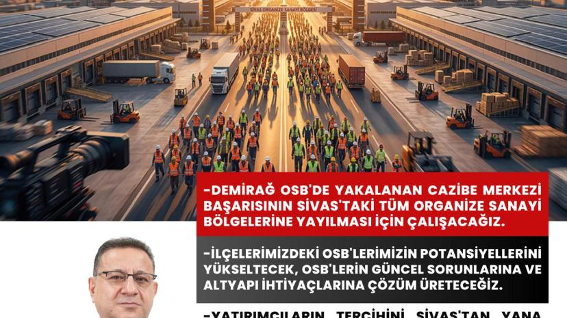 Eken’den Sivas Ekonomisi İçin “Sanayi, Lojistik ve Serbest Bölge” Hamlesi